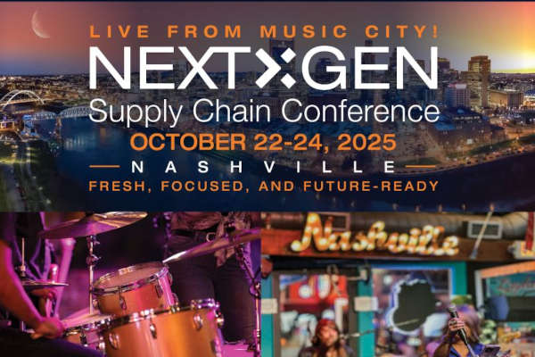 The NextGen Supply Chain Conference is heading to Nashville in October, with a focus on 4 key industries: 3PL/logistics, consumer packaged goods, food and beverage, and life sciences.